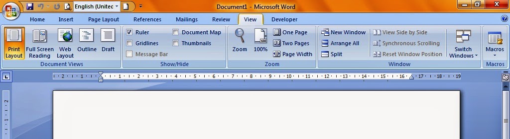 7 Cara Mengaktifkan Menu Microsoft Word 2007