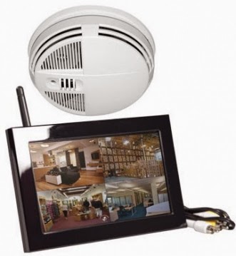  WIRELESS SMOKE DETECTOR (VIEW VIA THE INTERNET) HIDDEN CAMERA WITH NIGHT VISION AND QUAD-VIEW  (Buy / Rent / Layaway)