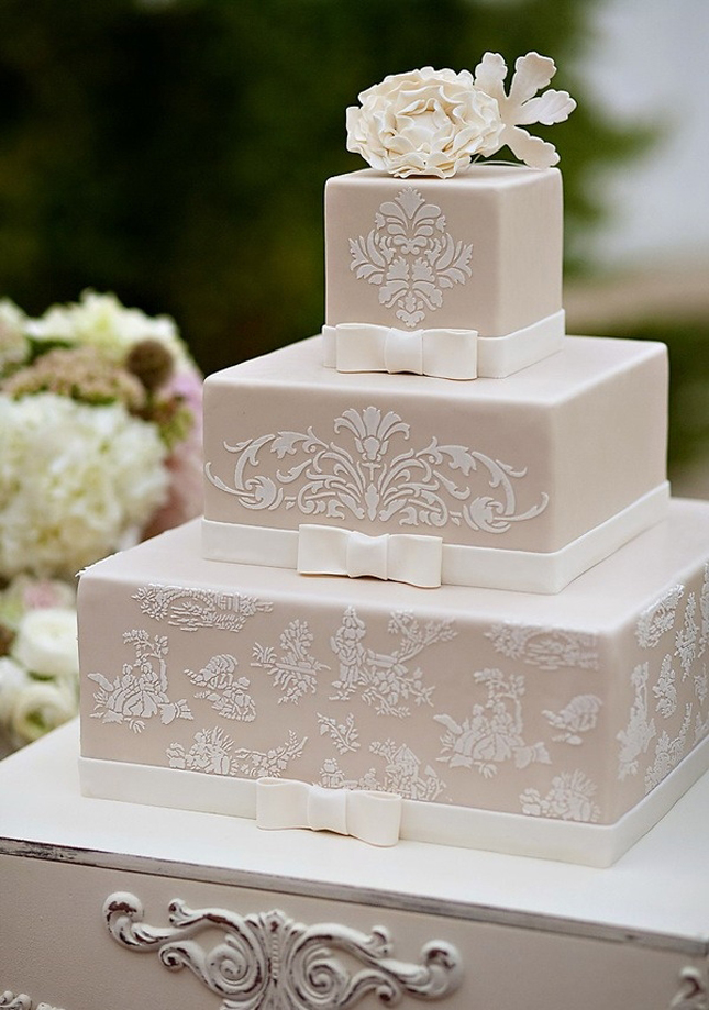 Then joy me as I unfold this array of Lace Wedding Cakes and don't forget