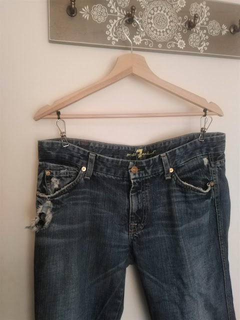 jean on a diy trouser hanger