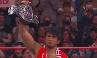 Katsuyori Shibata expuso su Pure Champion de ROH en AEW.