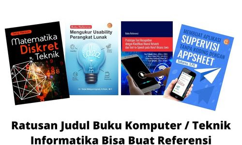 Ratusan Judul Buku Komputer, Teknik Informatika Bisa Buat Referensi