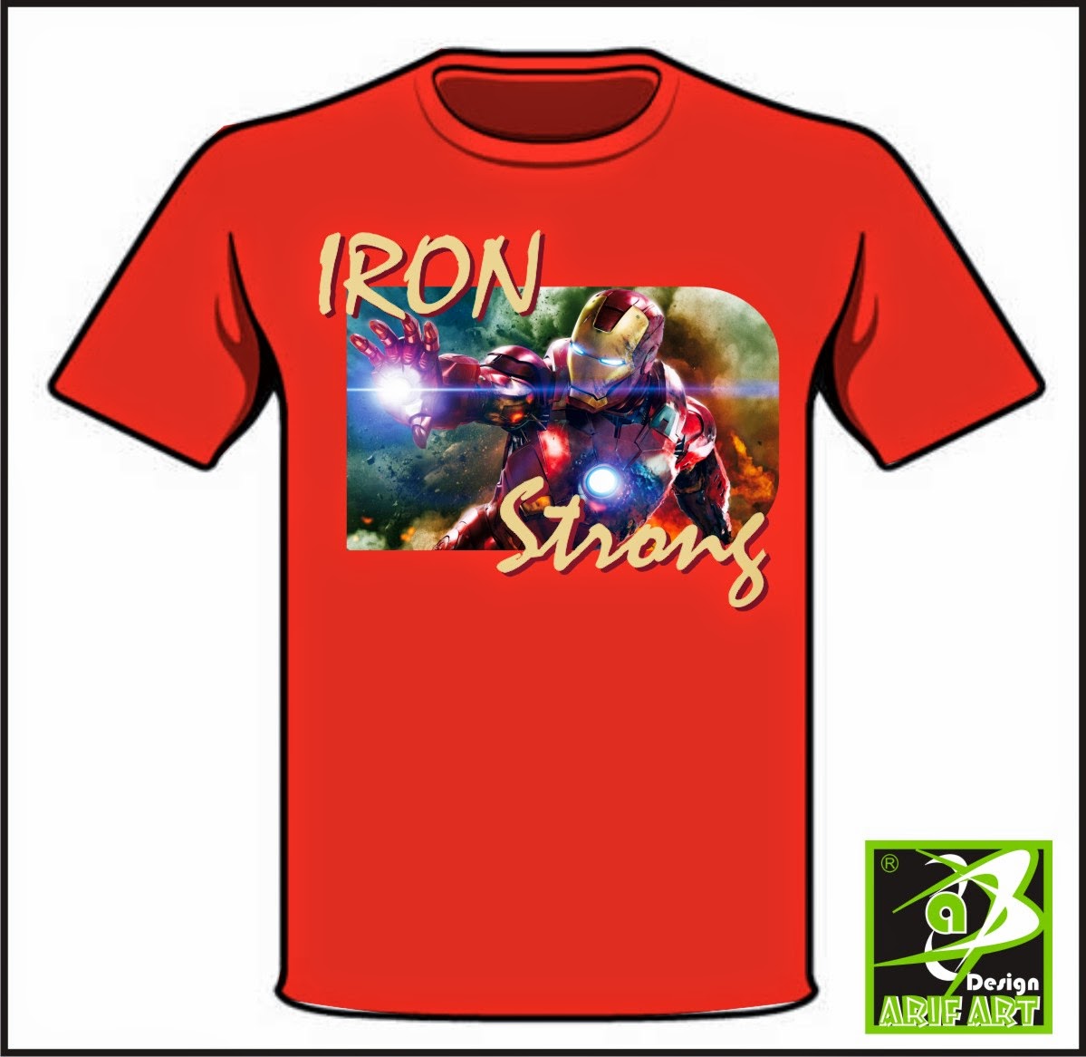 Koleksi Lambang dan Logo Desain Kaos Distro IRON STRONG