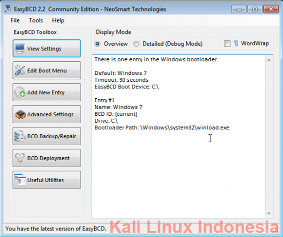 Cara Dual Boot Kali Linux dan Windows 