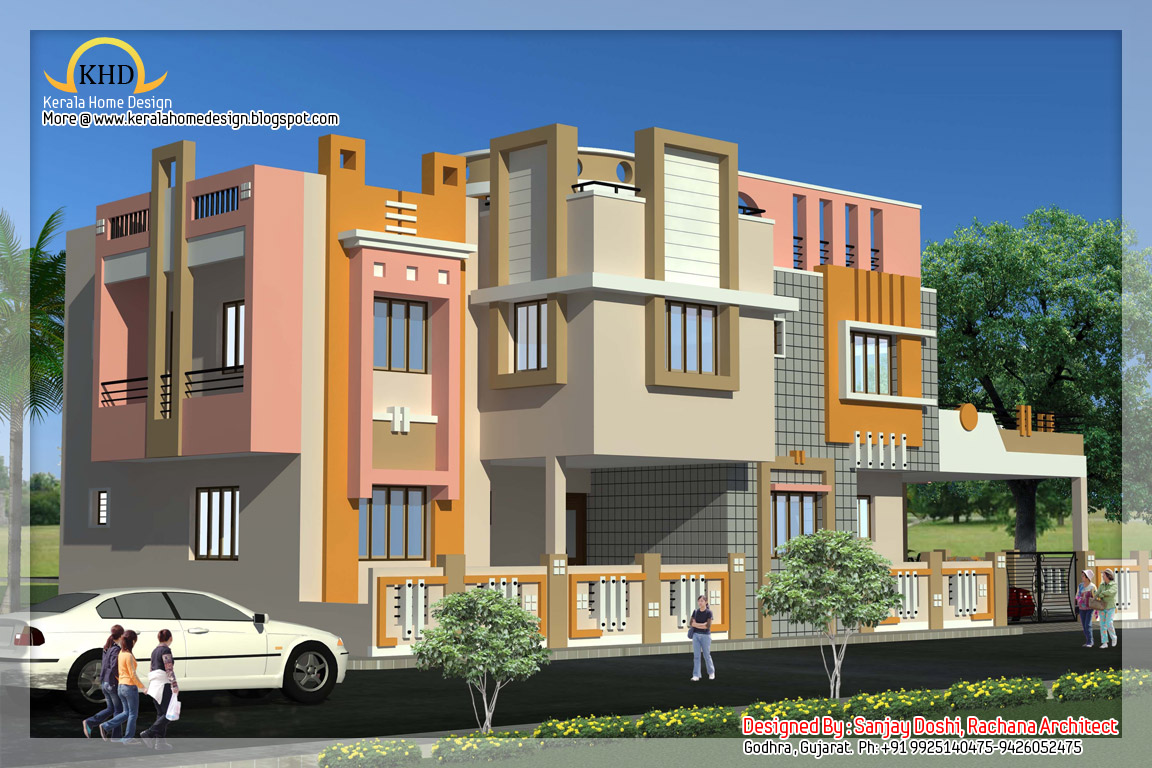  Indian  style  home  plan  and elevation  design  Kerala home  