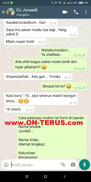 Kolaborasi Hajar Jahanam Mesir Penunda Ejakulasi+Madu Super Tonik Perkuat Ereksi Pria Tahan Lama