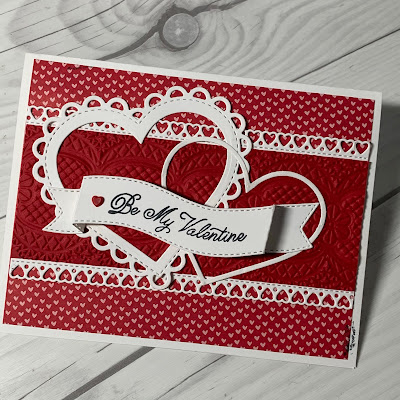 Valentine card idea using Always in My Heart Stamp Set