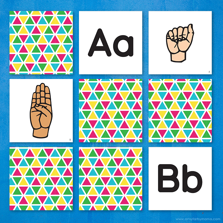 Free Printable ASL Alphabet Match Game