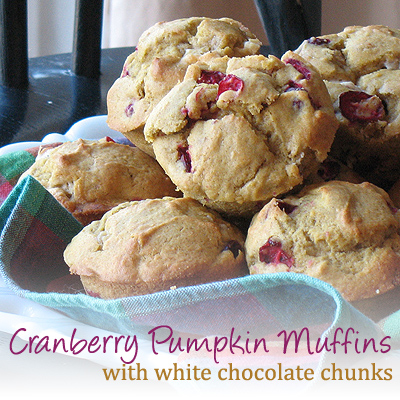 Pumpkin Cranberry Muffins with White Chocolate Chunks Amandas Cookin Pumpkin Cranberry Muffins with White Chocolate Chunks Amandas Cookin