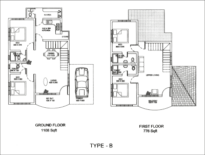 Free House Floor Plans on February 2009   Kerala Home Design   Architecture House Plans