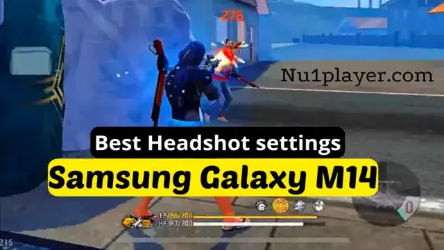 Best headshot settings in Free fire for Samsung Galaxy M14