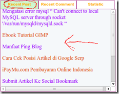 tab view
