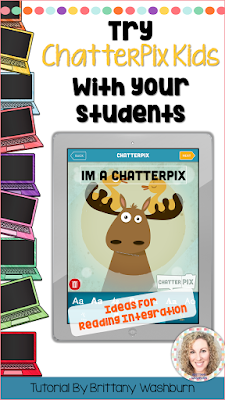 Integrating technology and reading is so easy with the ChatterPix Kids app. I love to use this tool with my non-readers in the primary grades.