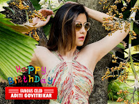 aditi govitrikar, sexy image along cleaned armpit with black sun glasses