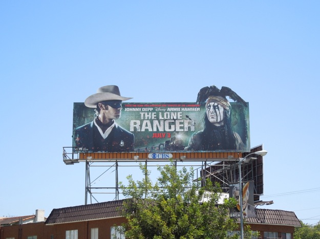 Lone Ranger movie billboard