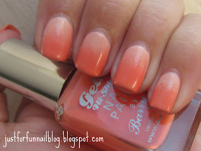 31DC2013 Day 10 - Gradient Peach Nails 