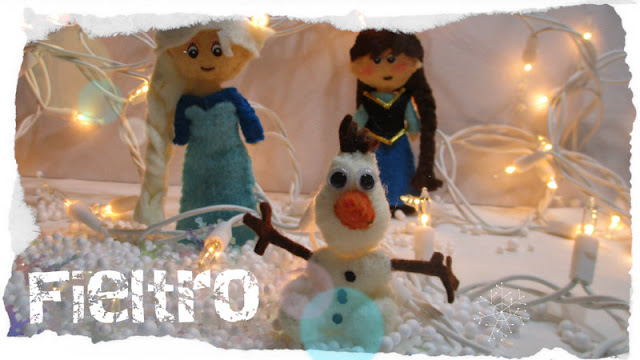 Personajes de Frozen en fieltro