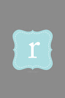 Personalized Initial Blue