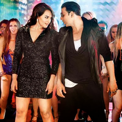 Akshay Kumar and Sonakshi Sinha in a still from 'Party All Night' song From Boss Movie