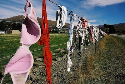 The Cardrona Bra Fence of New Zealand