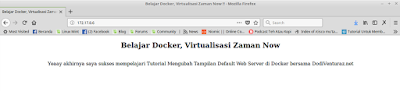 Cara Mengubah Tampilan Default Web Server di Docker  Tutorial Mengubah Tampilan Default Web Server di Docker