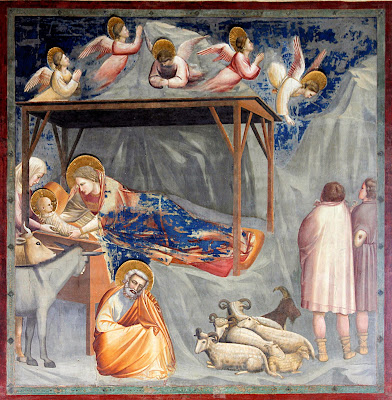 Adoración de los pastores - Giotto - Frescos de la Capilla de los Scrovegni - h. 1303-1305