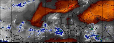 Red Color North Of TD#2=Dry Air Could Slow Development.