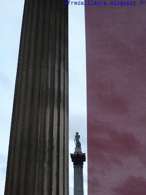 Londres colonne de Nelson National Gallery