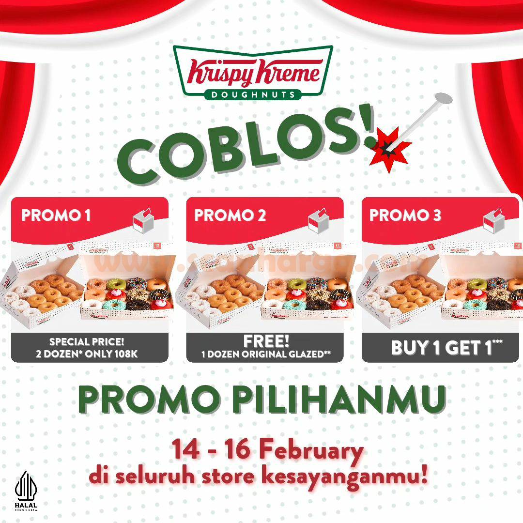 KRISPY KREME SPESIAL PROMO PEMILU BELI 1 GARTIS 1