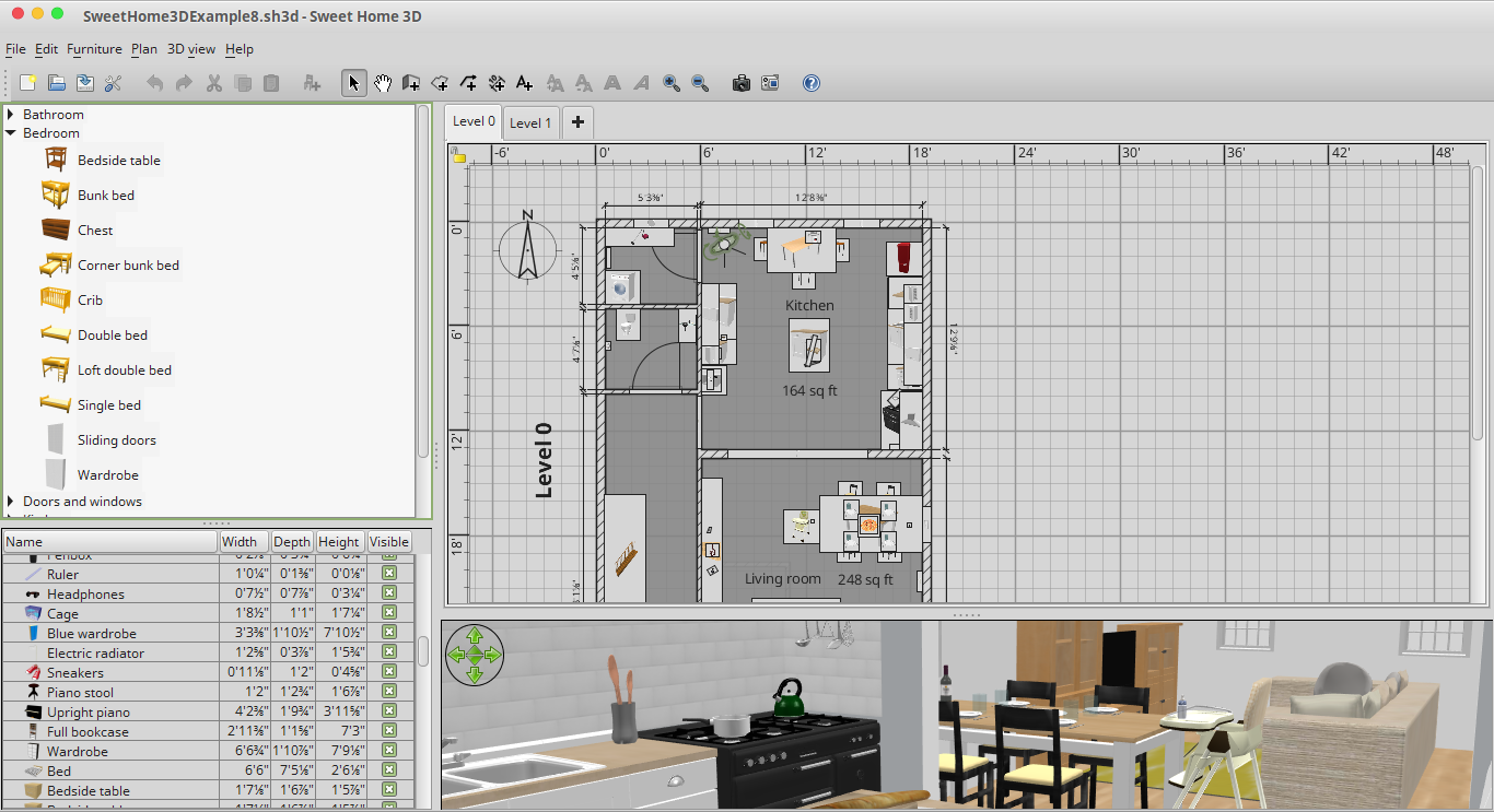  3D  Max in Linux with Sweet  Home  3D  to Design Interior 