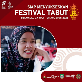 Twibbon Festival Tabut Bengkulu 2022, Desain Elegan dan estetik