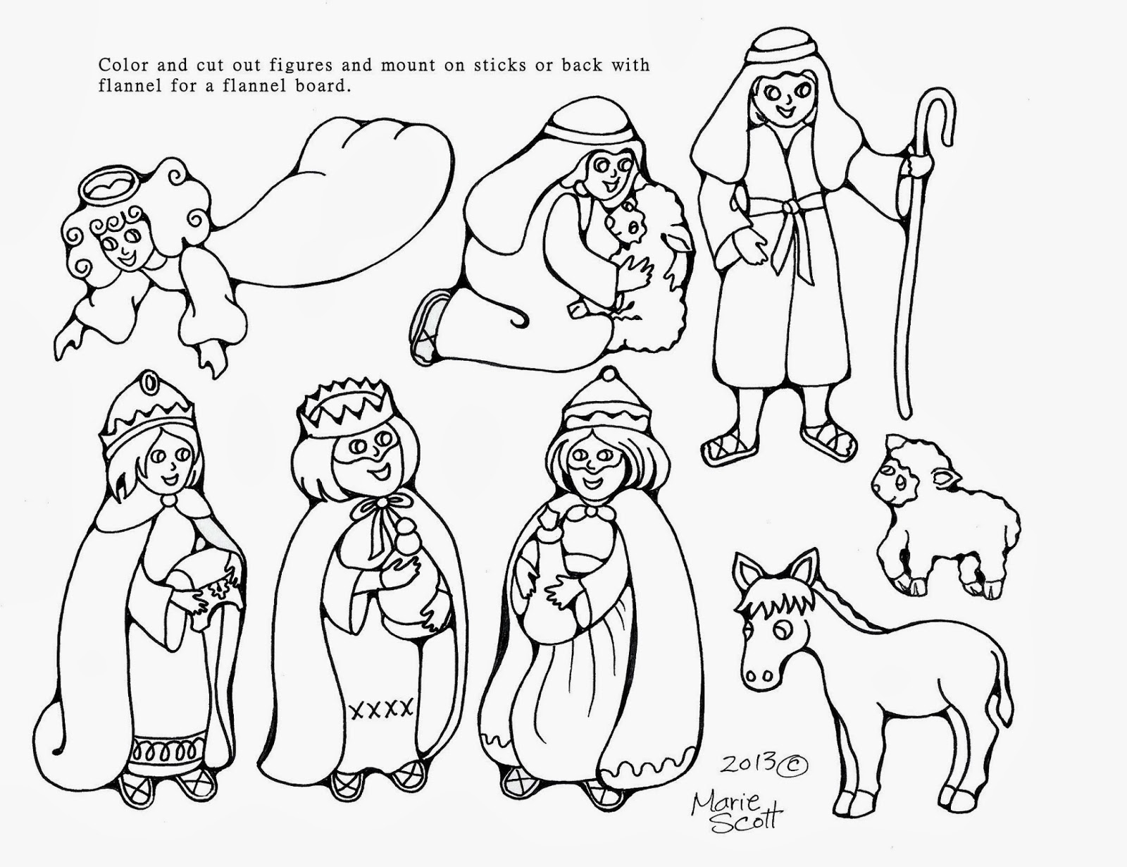 Nativity Coloring Pages 7