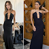  BFFs Victoria Beckham VS Eva Longoria in Victoria Beckham Halter Floor-Length Dress in Black