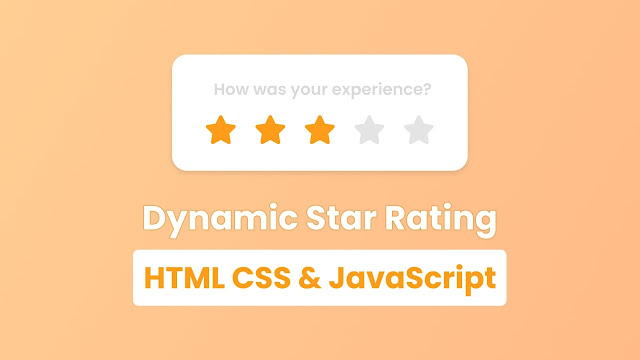 Star Rating in HTML CSS & JavaScript