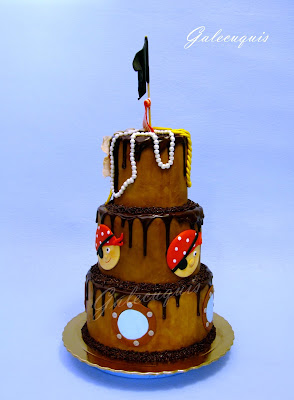 Dripped cake pirata