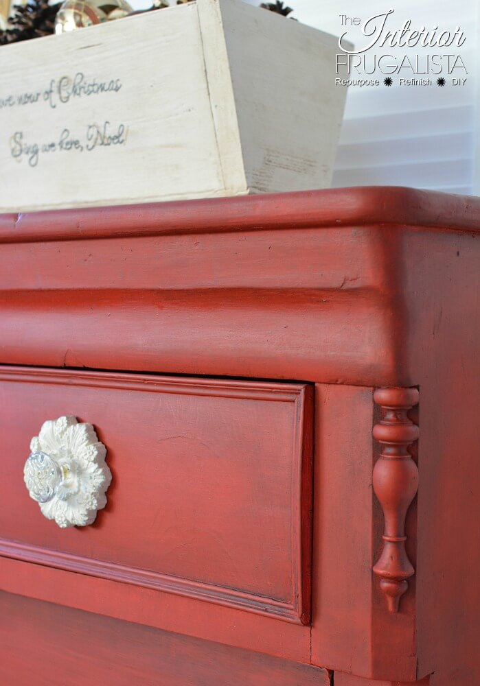 Red Empire Dresser Makeover - 8th Most Popular Post of 2018