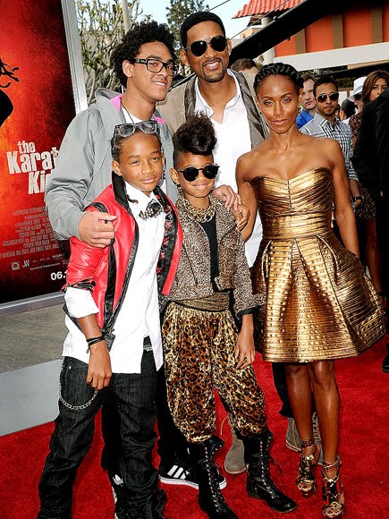 will smith and family. will smith and family 2010.