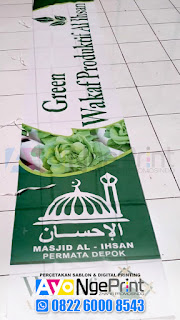umbul-umbul spanduk kain print masjid