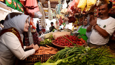 Bunda Cinta "Sarling" di Sukabumi Keliling Pasar, Posyandu, Hingga Objek Wisata