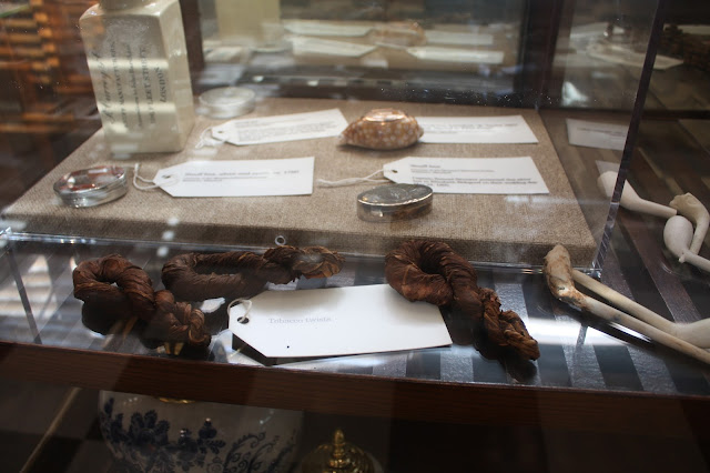 Tobacco braids on display at the Chesapeake Heritage and Visitor Center