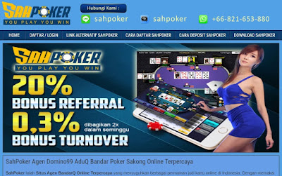 Sahpoker Agen Judi Poker Online Terpercaya di Indonesia
