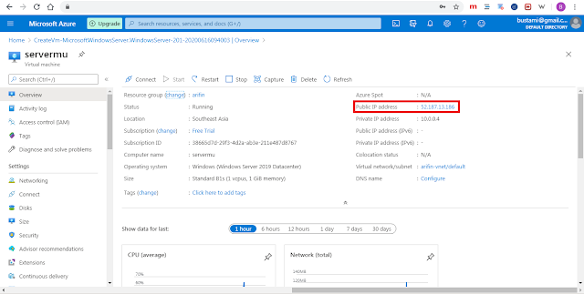 Cara Membuat Windows Virtual Machine di Microsoft Azure