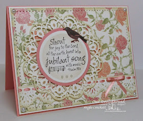 ODBD Music Speaks, ODBD Custom Doily Dies, ODBD Custom Beautiful Border Dies, Card Designer Angie Crockett
