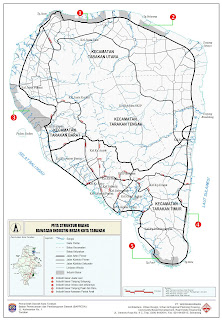 Peta Struktur Ruang Kawasan Industri Besar Kota Tarakan