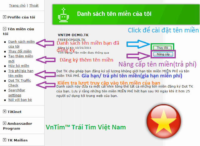 Hướng dẫn cách đăng ký, cài đặt tên miền miễn phí Dot.TK