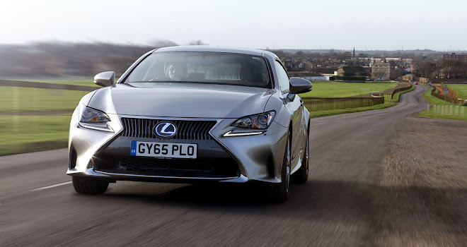 Lexus RC 300h driving