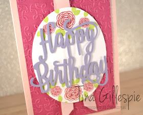 scissorspapercard, Stampin' Up!, Happy Birthday Gorgeous, Happy Birthday Thinlit, Garden Trellis TIEF