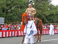 騎馬のトップは平安神宮の宮野理事長。