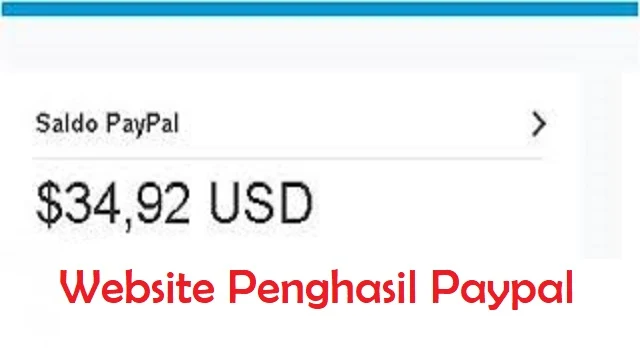 Website Penghasil Paypal
