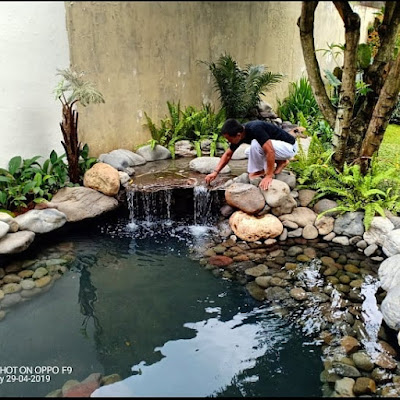 Kolam tebing - garden style